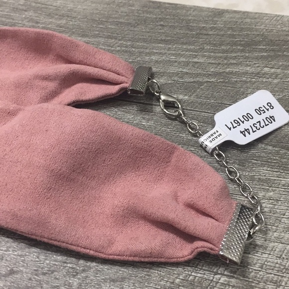 Free People Daisy June Suede Pink Choker - Picture 8 of 11